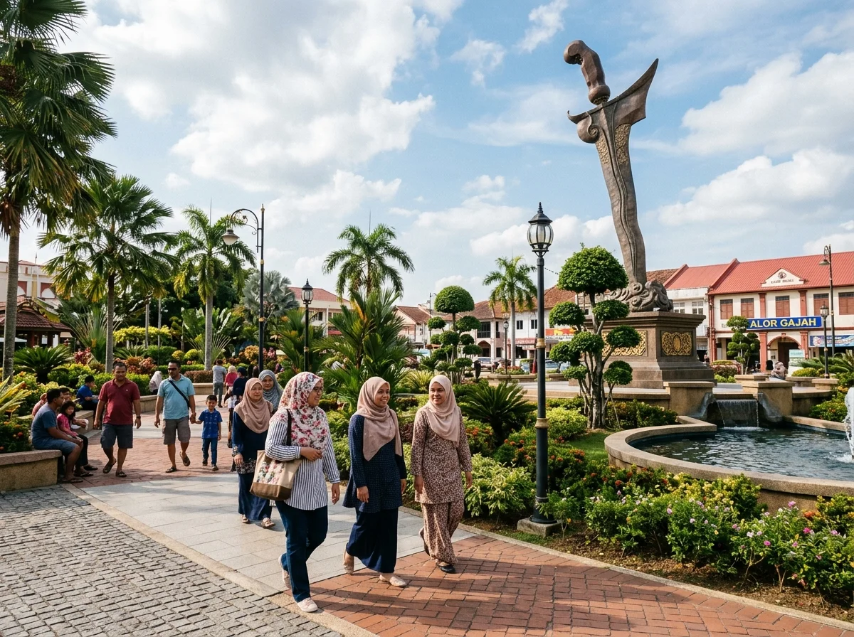 Mercu tanda Dataran Keris Alor Gajah percuma