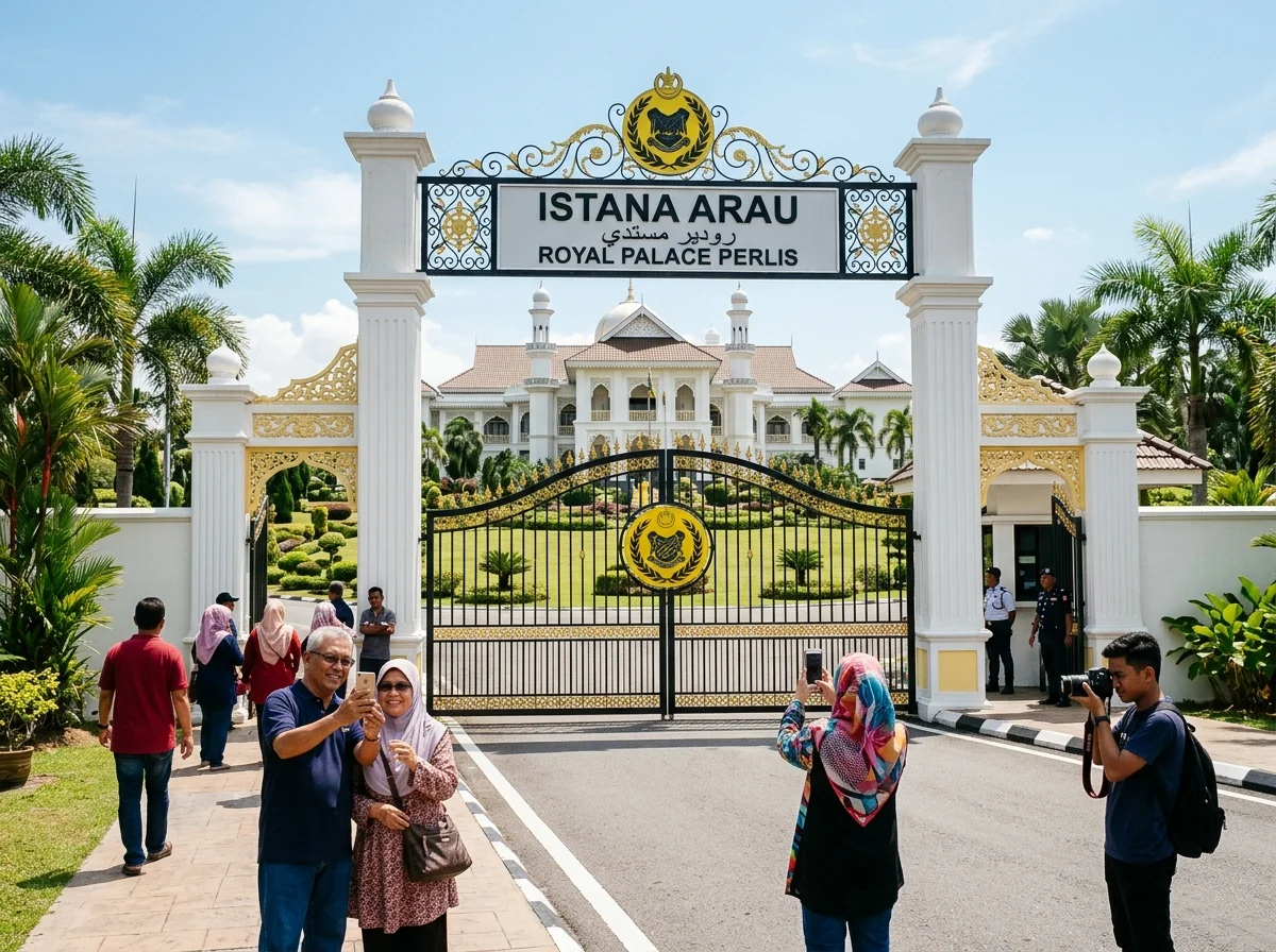 Istana Arau, istana diraja Perlis dilihat dari luar