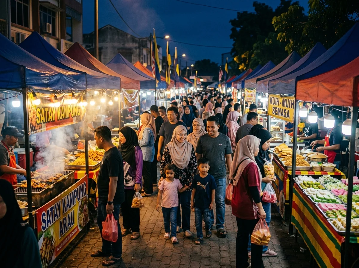Pelbagai juadah di pasar malam Arau