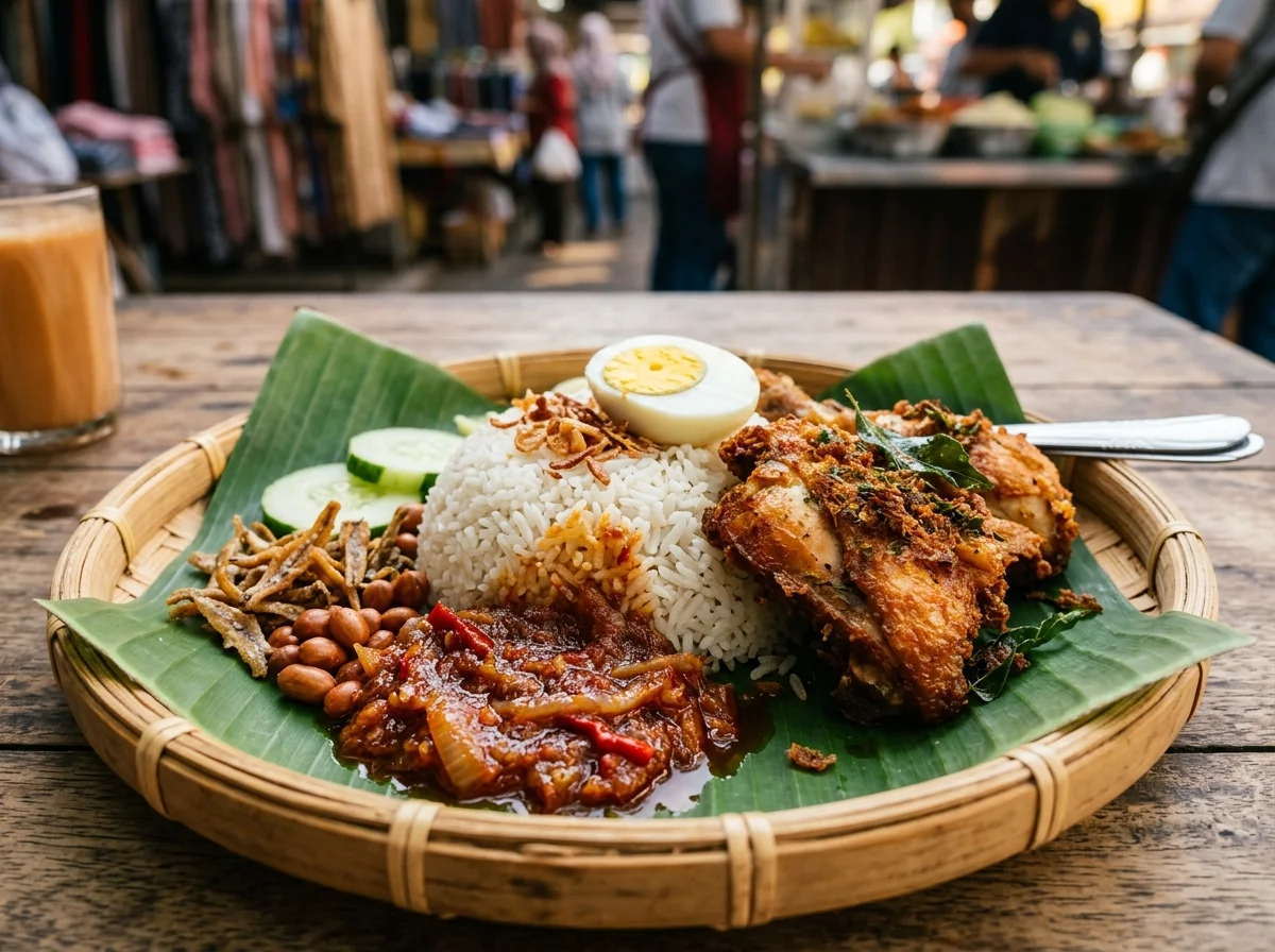 Nasi Lemak Ayam Berempah Gaya Kedah