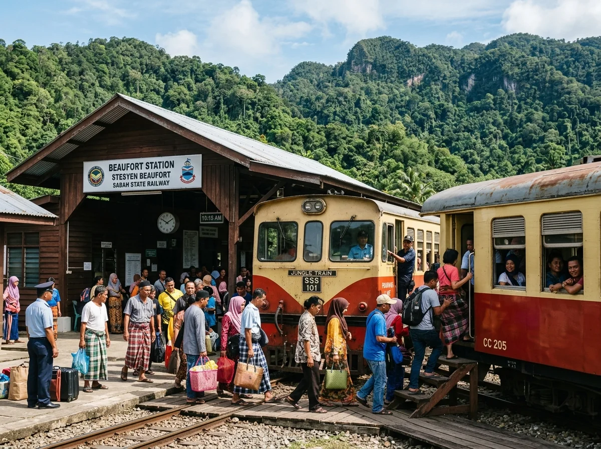 Kereta api laluan Tanjung Aru-Beaufort-Tenom