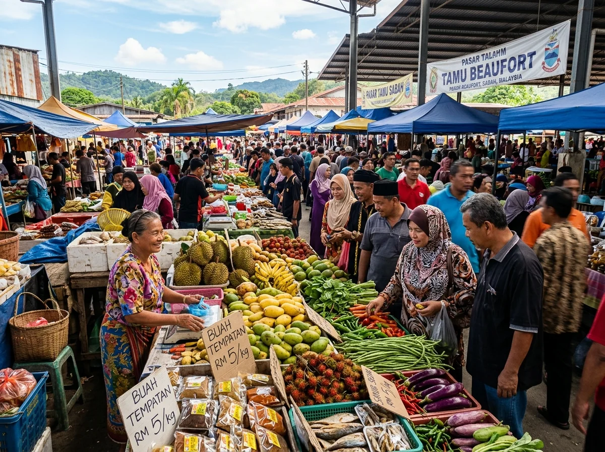 Hasil tempatan di Tamu Beaufort