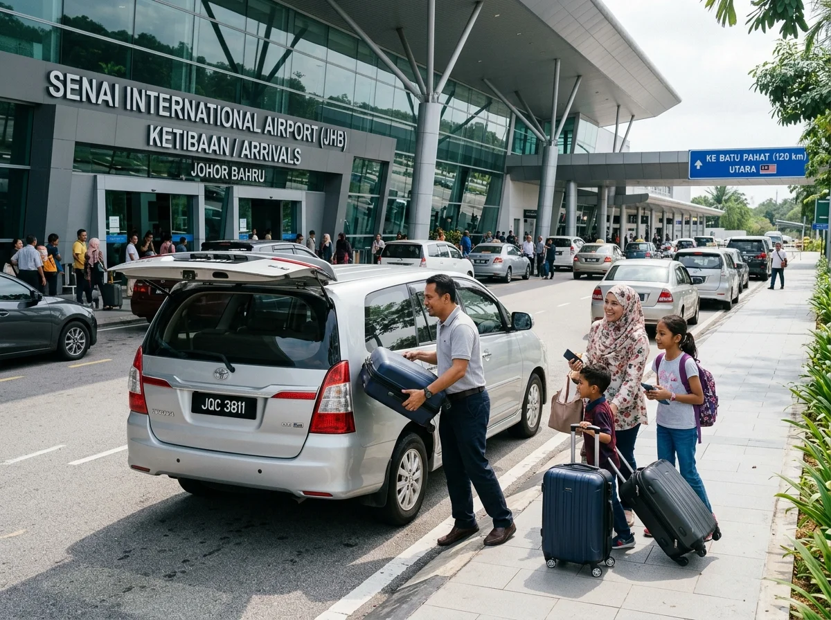 Pelancong dari Lapangan Terbang Senai menuju Batu Pahat