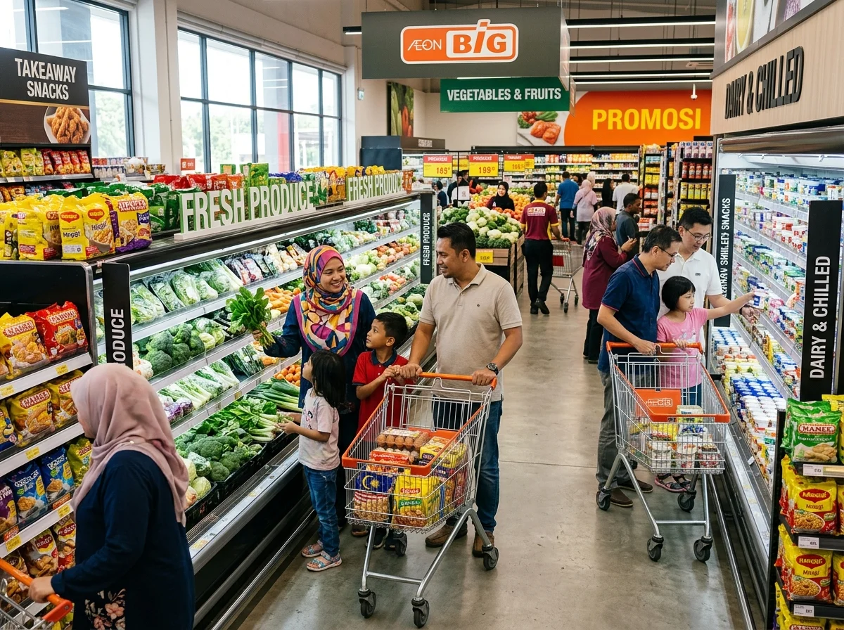 Pasaraya AEON BIG untuk keperluan harian di Batu Pahat