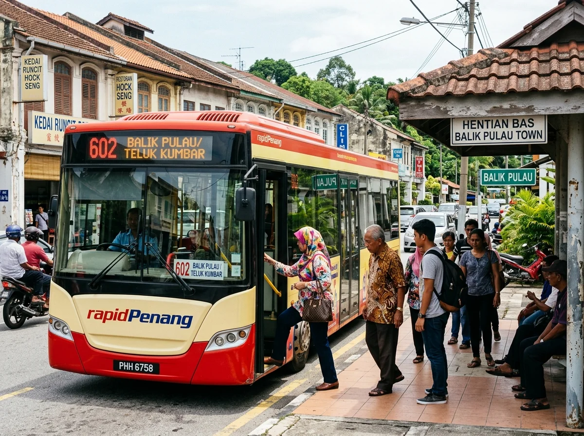 Bas Rapid Penang ke pekan Balik Pulau