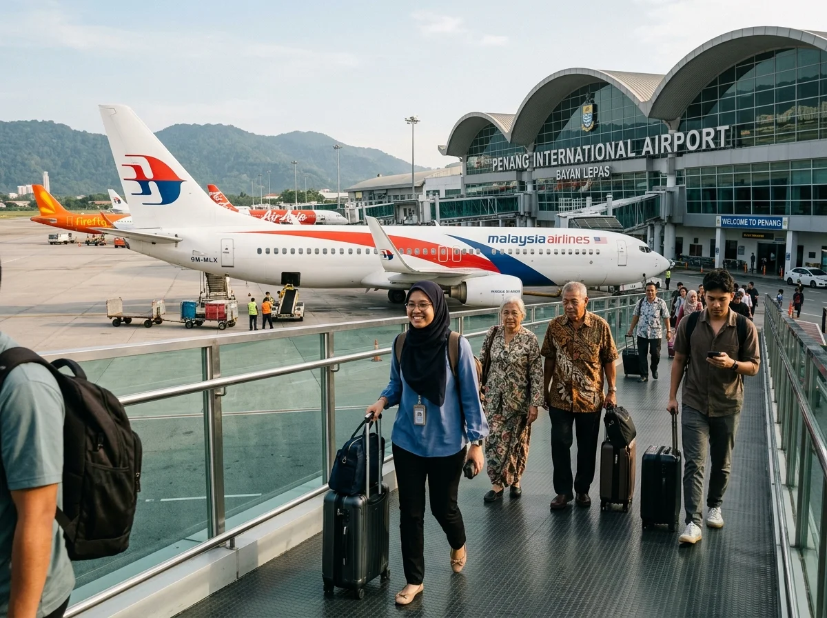 Tiba di Lapangan Terbang Pulau Pinang, Bayan Lepas
