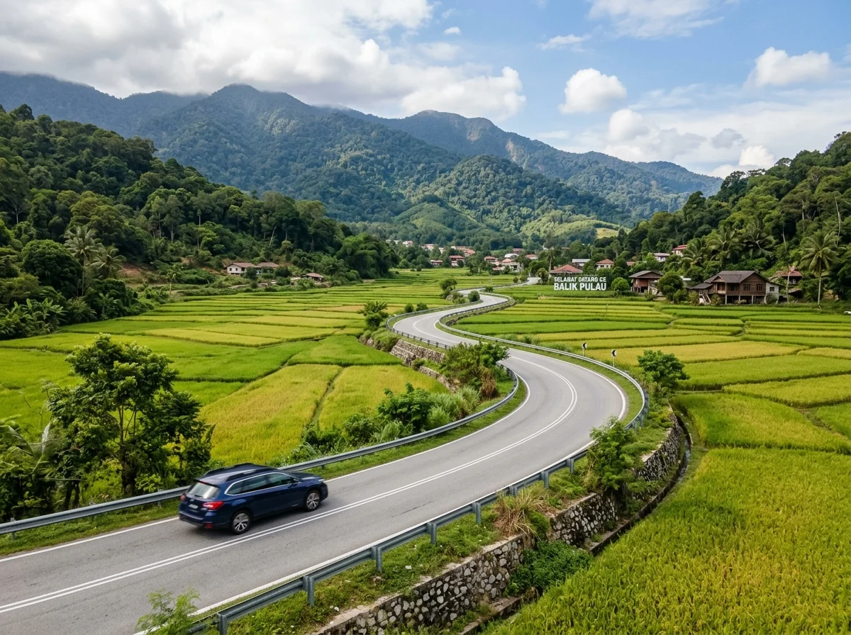 Memandu di jalan berliku menuju Balik Pulau