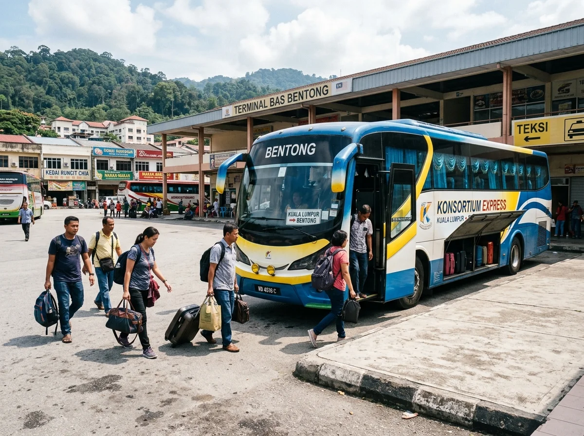 Bas dari Kuala Lumpur ke pekan Bentong
