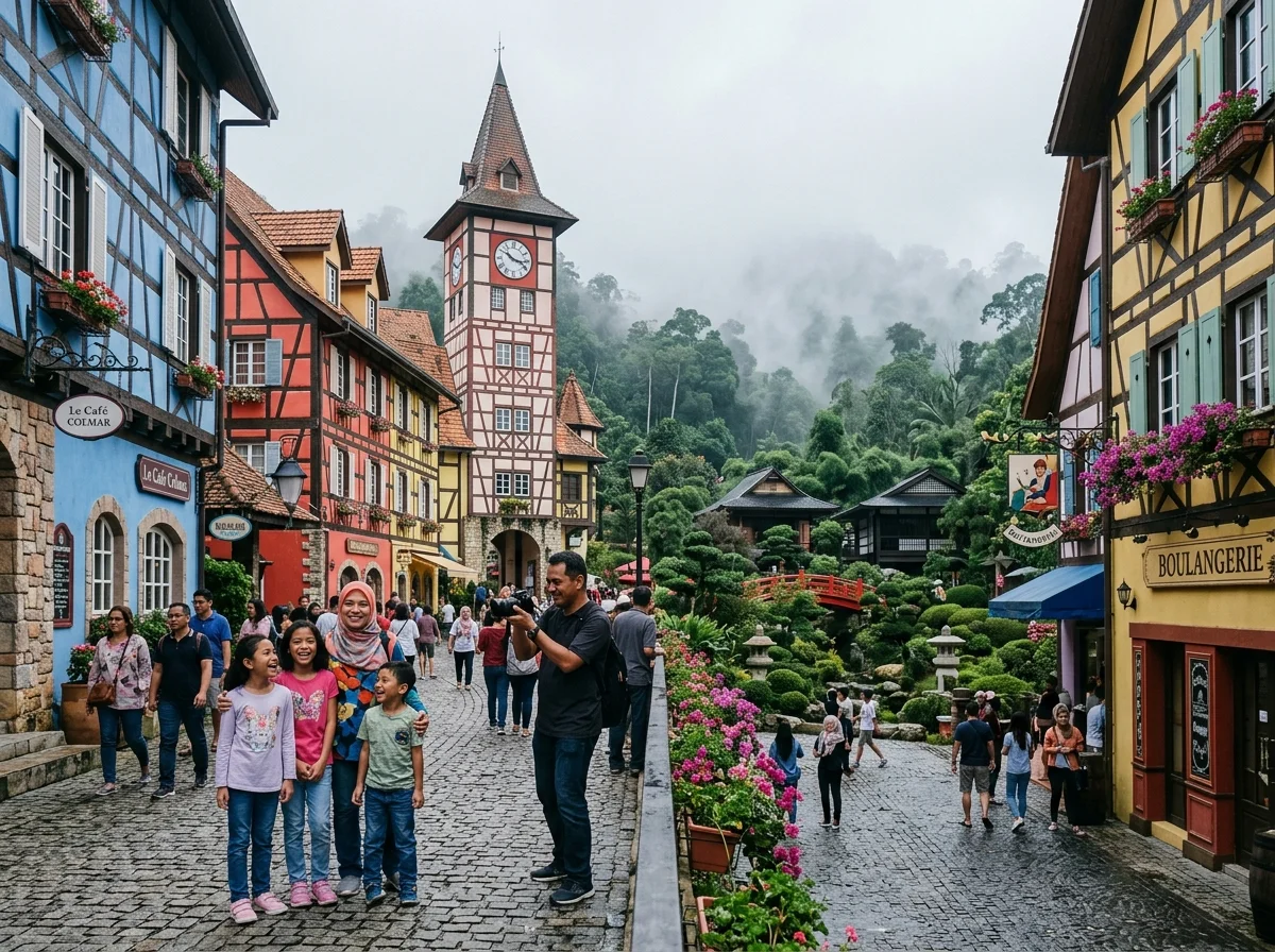 Perkampungan bertema Perancis Colmar Tropicale di Bukit Tinggi