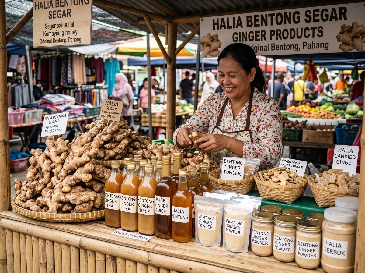 Halia Bentong yang pedas dan berkualiti