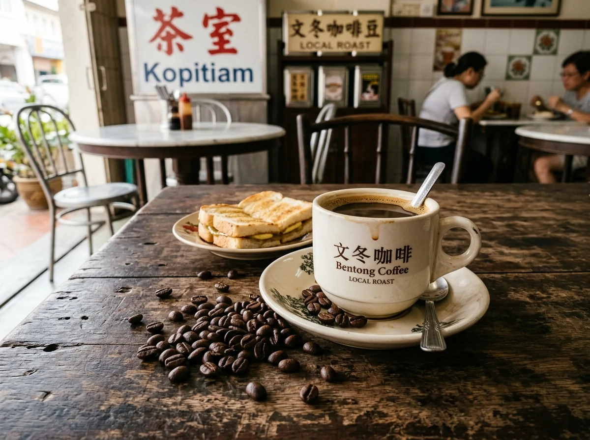 Secawan kopi Bentong yang harum
