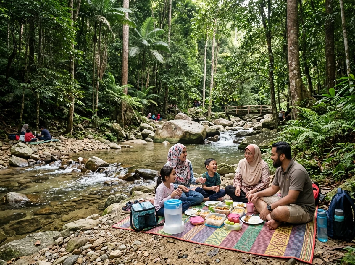Sungai dan kawasan berkelah di Hutan Lipur Lentang