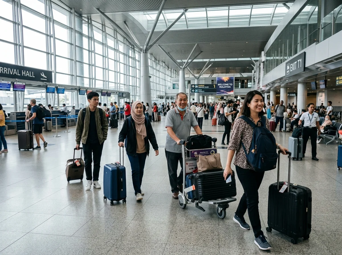 Tiba di KLIA kira-kira 25 minit dari Cyberjaya
