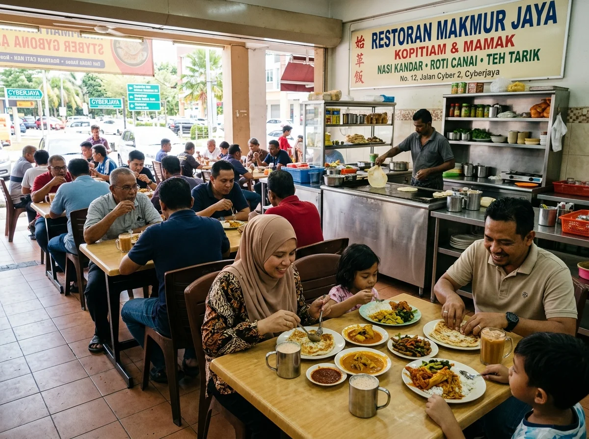 Kedai mamak dan kopitiam sekitar Cyberjaya