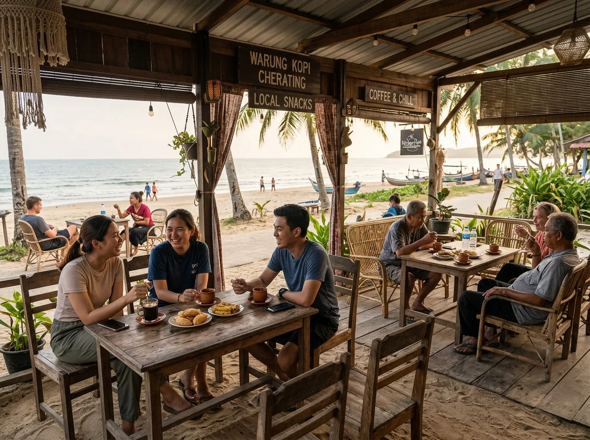 Kafe santai di Kampung Cherating Lama