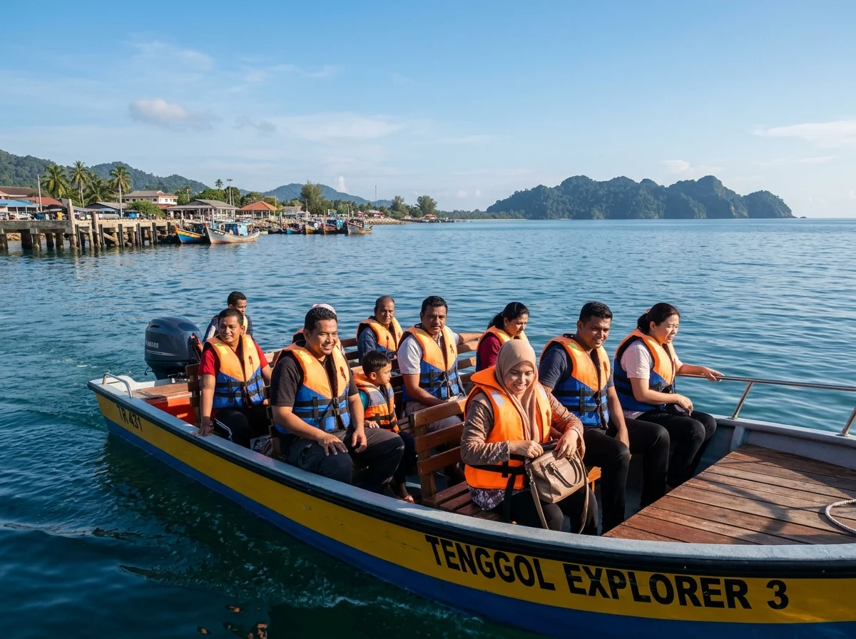 Bot dari jeti Kuala Dungun ke Pulau Tenggol