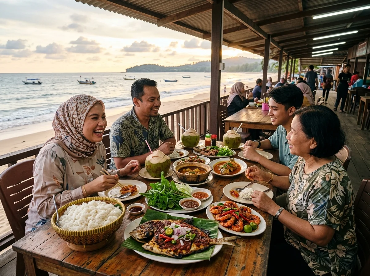 Makanan laut segar Tanjung Balau