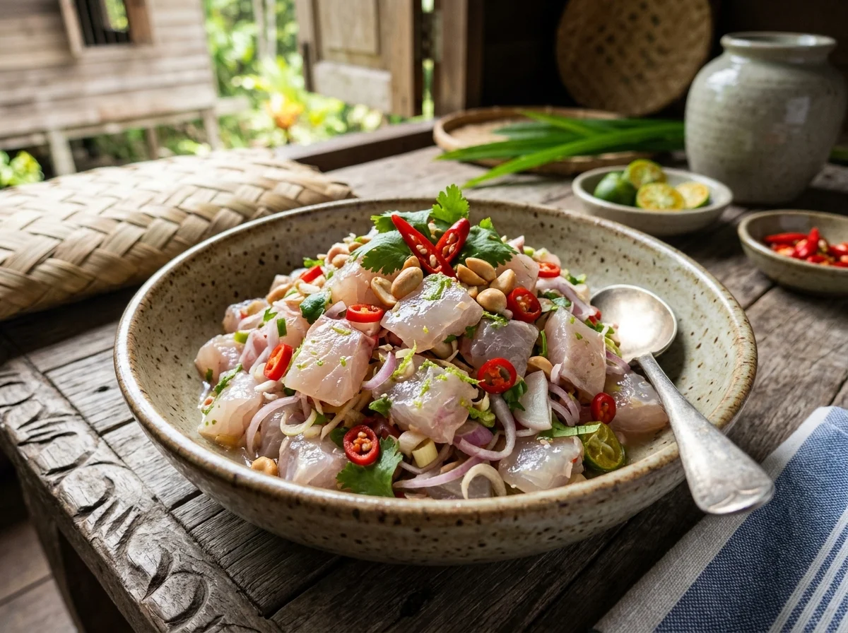 Umai, pencuci mulut ikan mentah Melanau dari Sarawak