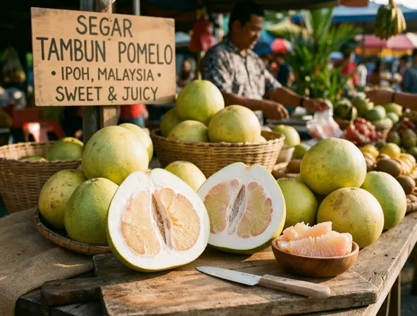Pomelo Tambun — buah limau bali besar dan manis dari kebun Tambun Ipoh