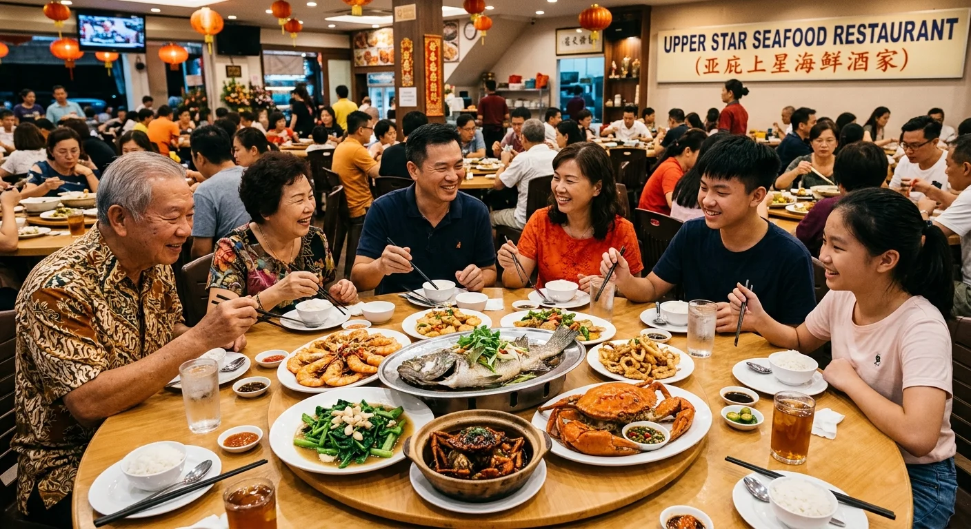 Upper Star Seafood KK — seafood halal-friendly terbaik