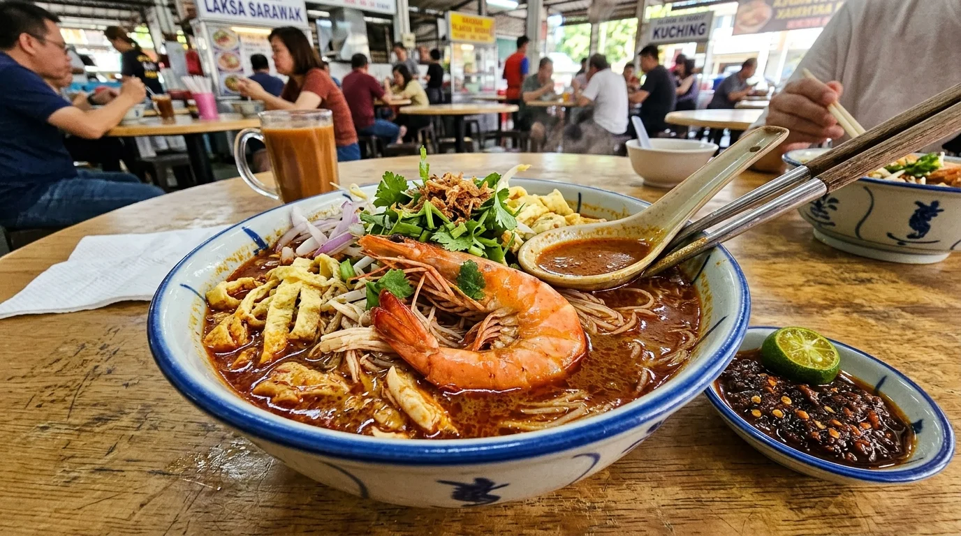 Laksa Sarawak hidangan ikonik Kuching