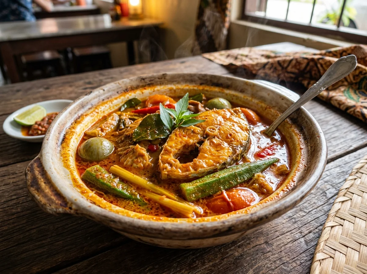 Hidangan asam pedas ikan ala Melayu