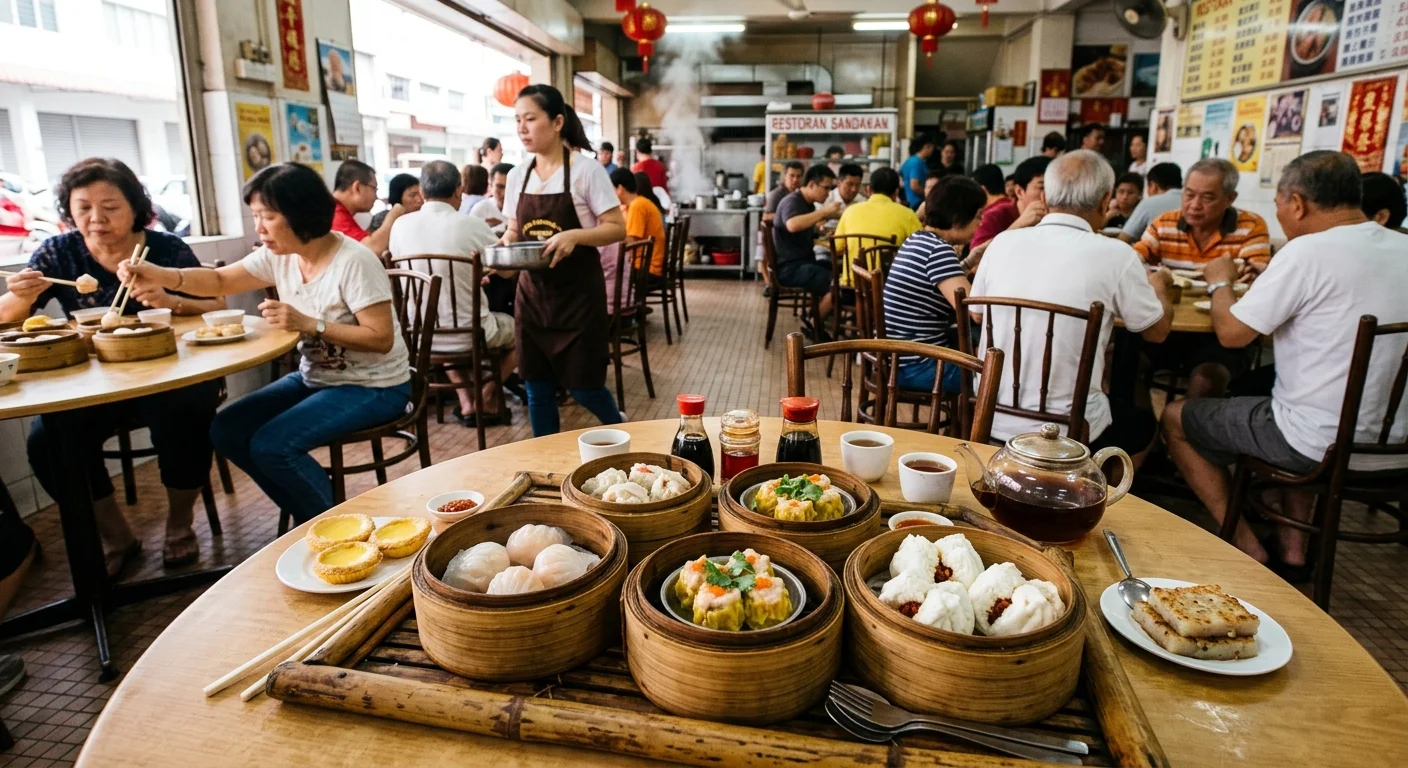 Dim sum Sandakan — sarapan pagi tradisi bandar dim sum Sabah