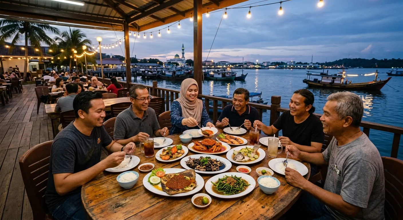 Kedai Makan Habib Sandakan — seafood Bugis tepi waterfront