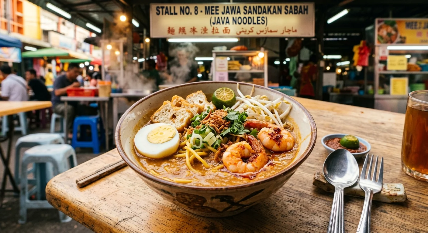 Mee Jawa Sandakan — mee kuning dengan kuah pekat rempah