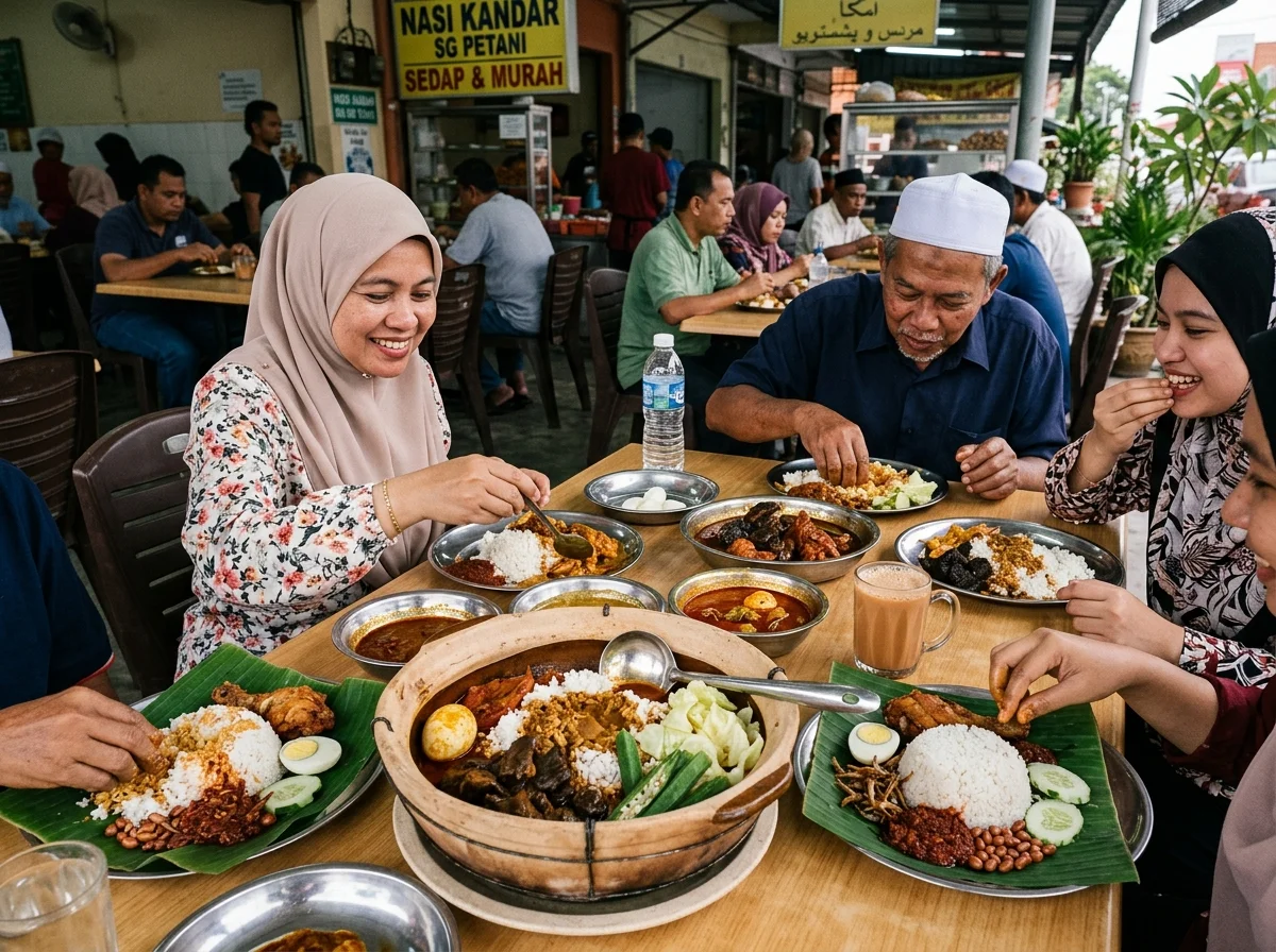Nasi lemak dan nasi kandar di Sungai Petani