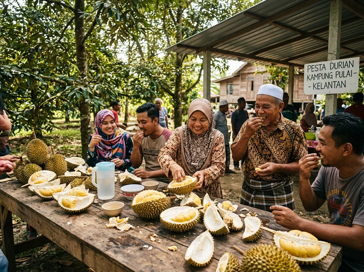 Durian dari dusun pedalaman Kelantan