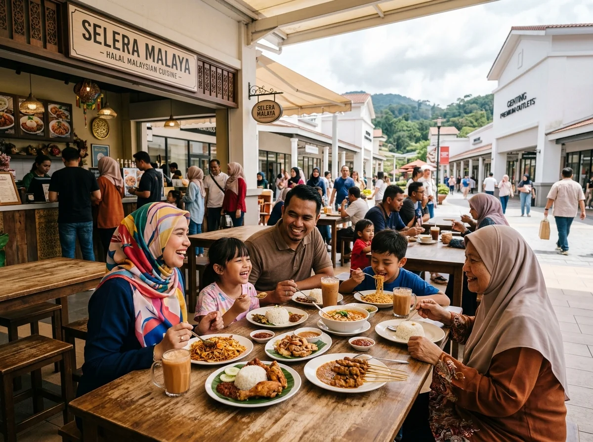 Pilihan makan halal di Genting Premium Outlets mid-hill