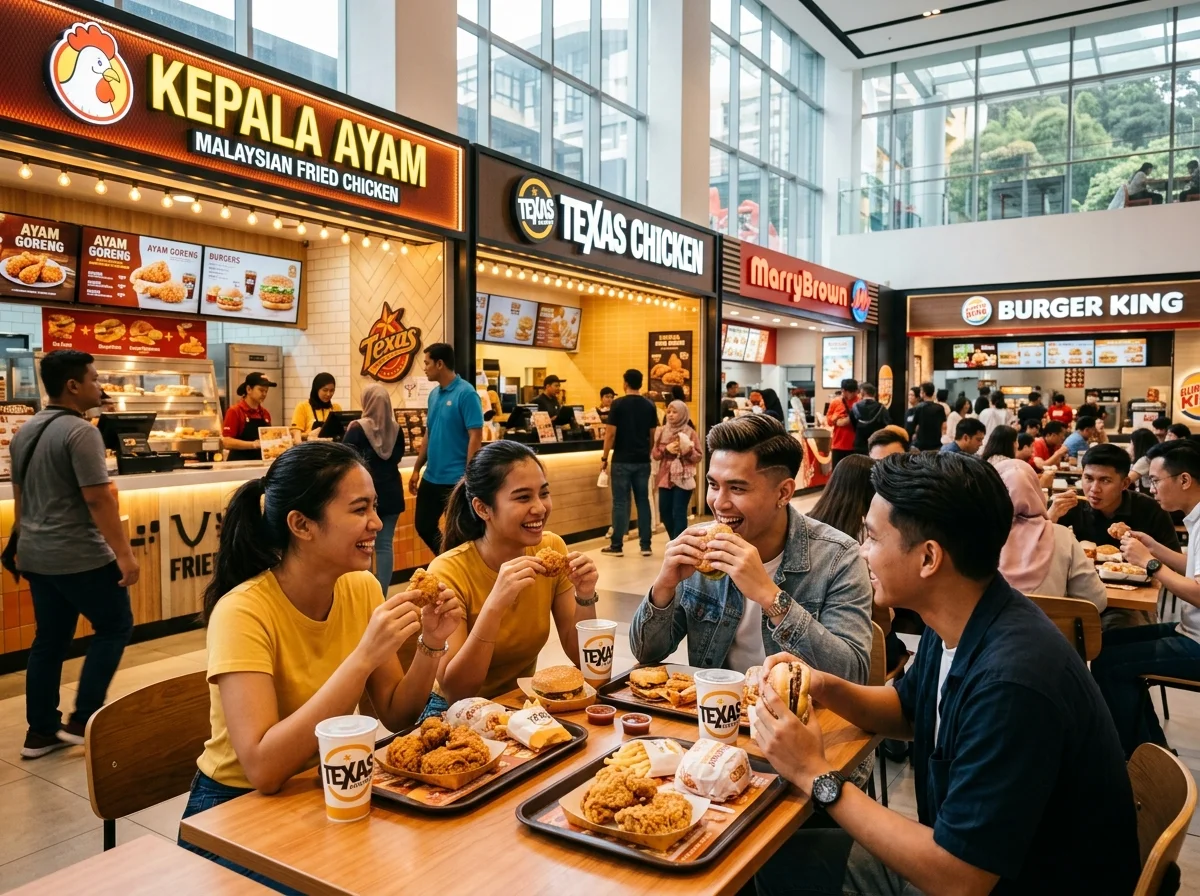 Makanan segera dan pilihan cepat di SkyAvenue Genting