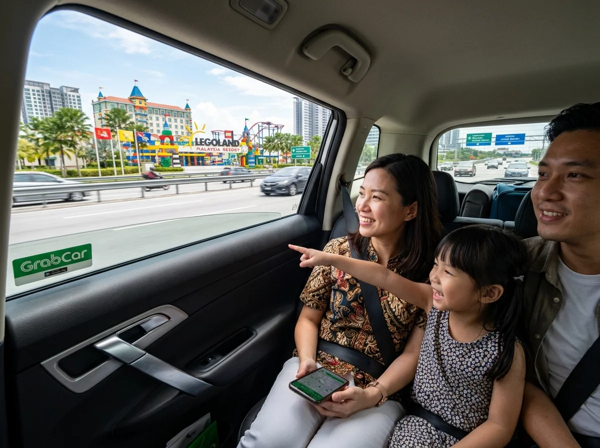Bergerak dalam Iskandar Puteri dengan Grab