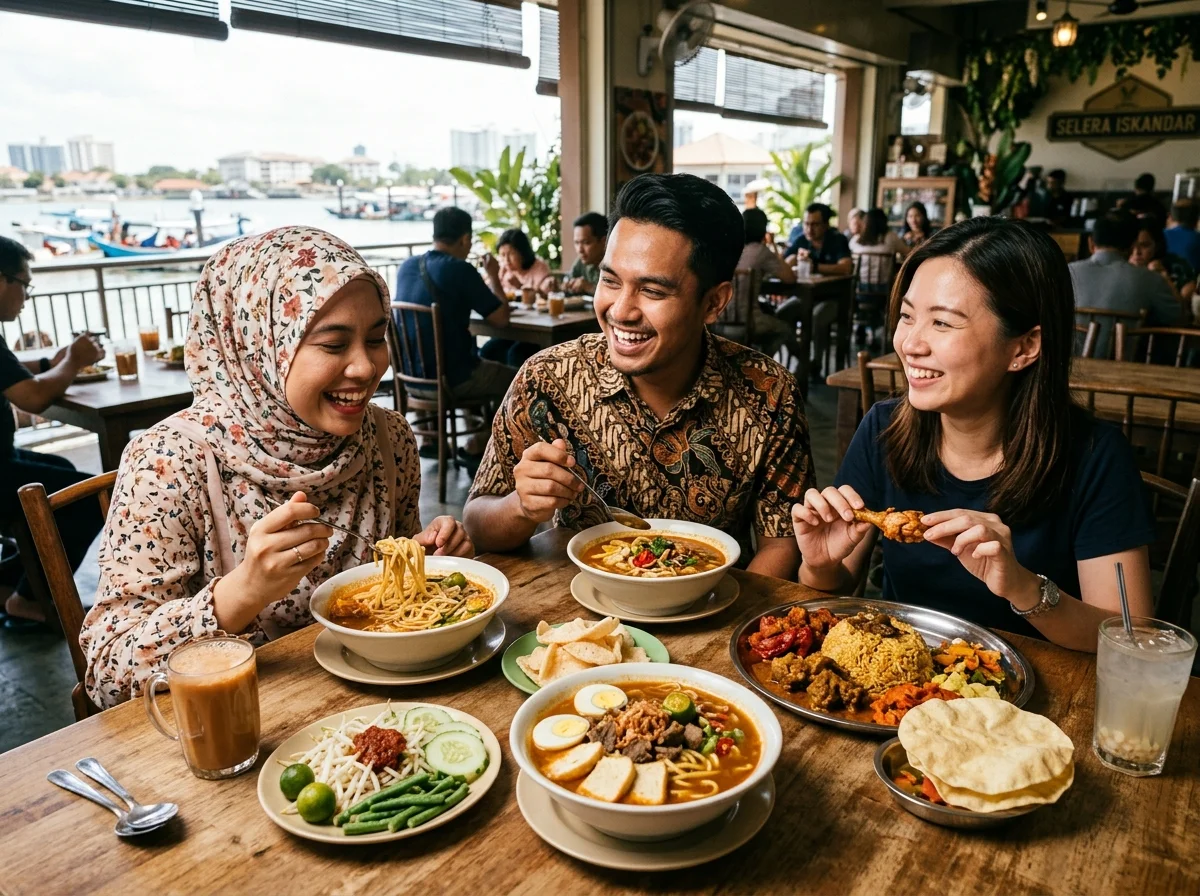 Masakan Johor — laksa Johor, mee rebus dan nasi briyani di Iskandar Puteri
