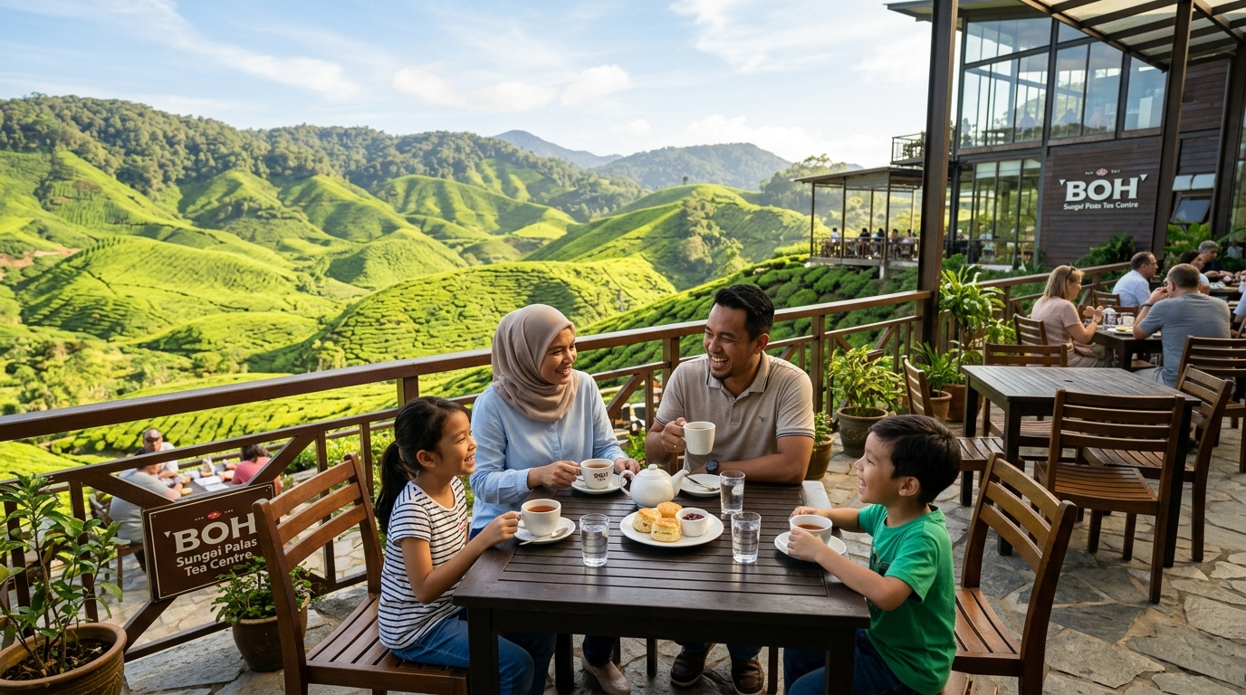 Hari 2 lawatan ladang teh hijau