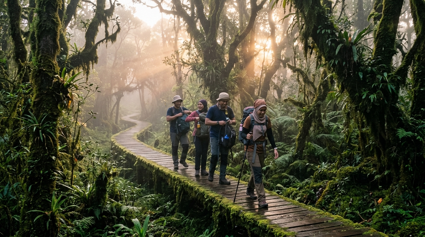 Hari 3 Mossy Forest trek hutan