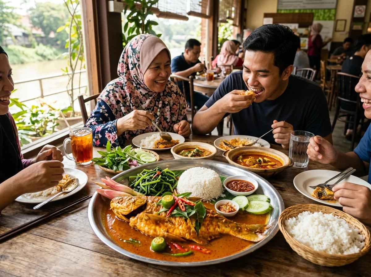 Hidangan ikan sungai patin masak lemak