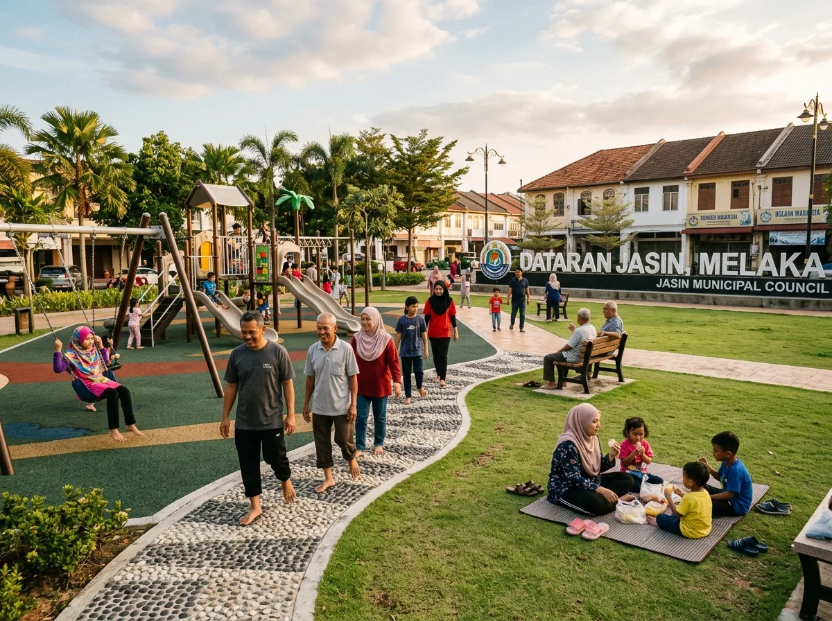 Dataran Jasin percuma untuk riadah keluarga