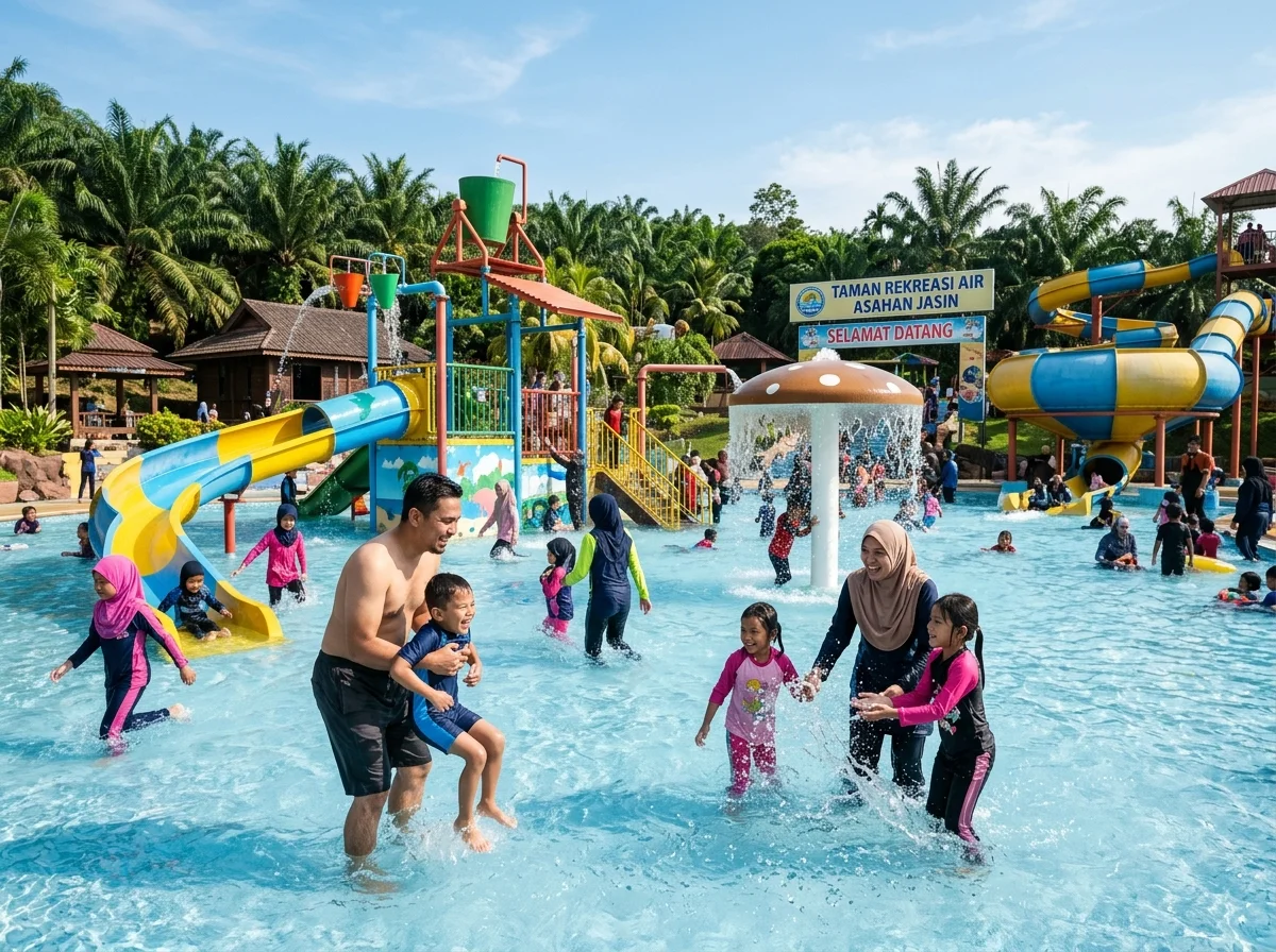 Taman Rekreasi Air Asahan untuk keluarga di Jasin