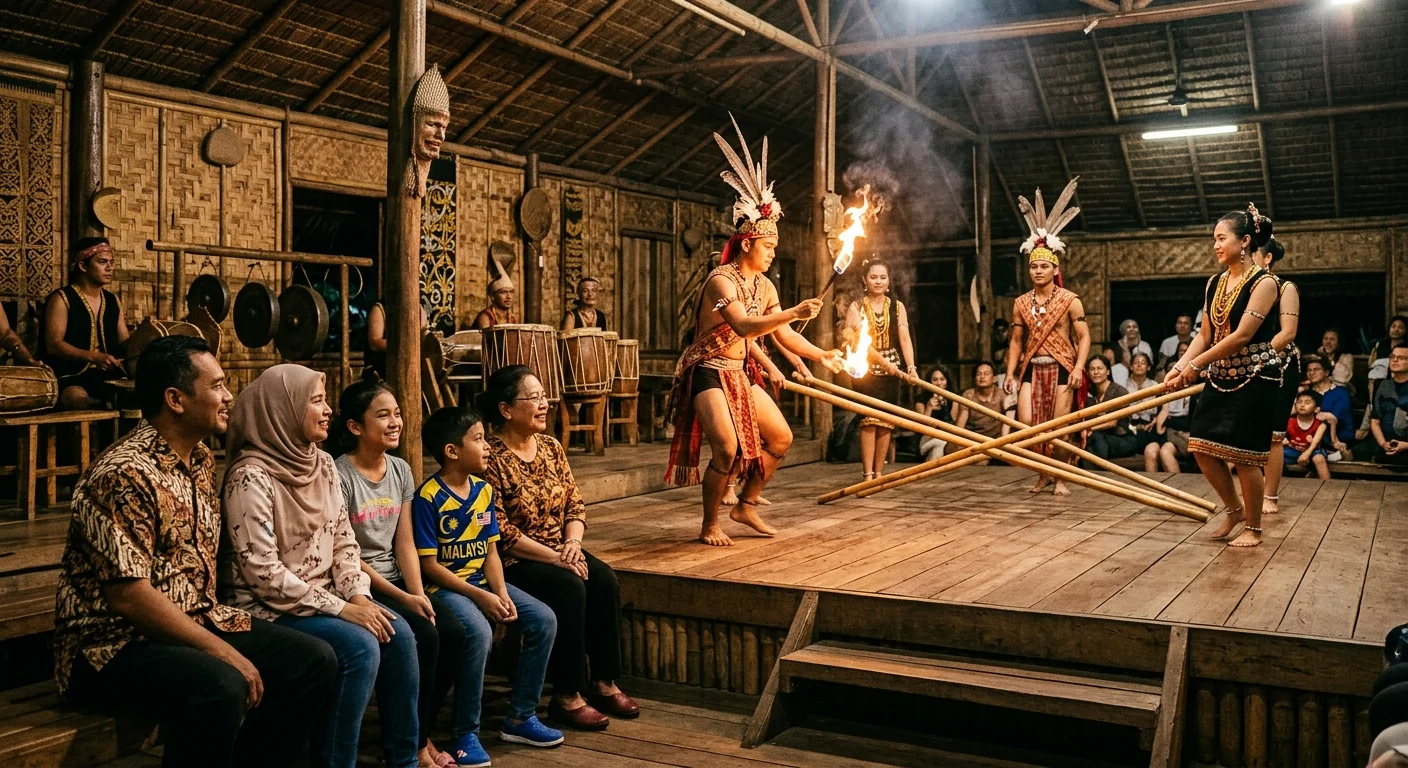 Mari-Mari Cultural Village KK — pertunjukan budaya Sabah untuk keluarga
