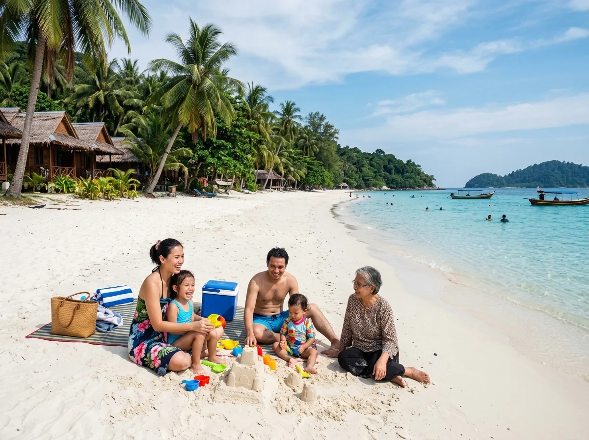 Pantai Teluk Pauh percuma di Pulau Perhentian Besar