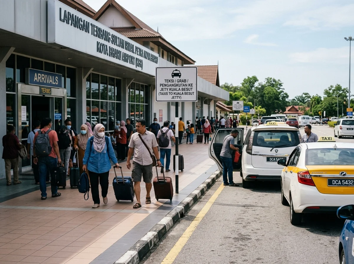 Sambungan dari lapangan terbang ke Jeti Kuala Besut