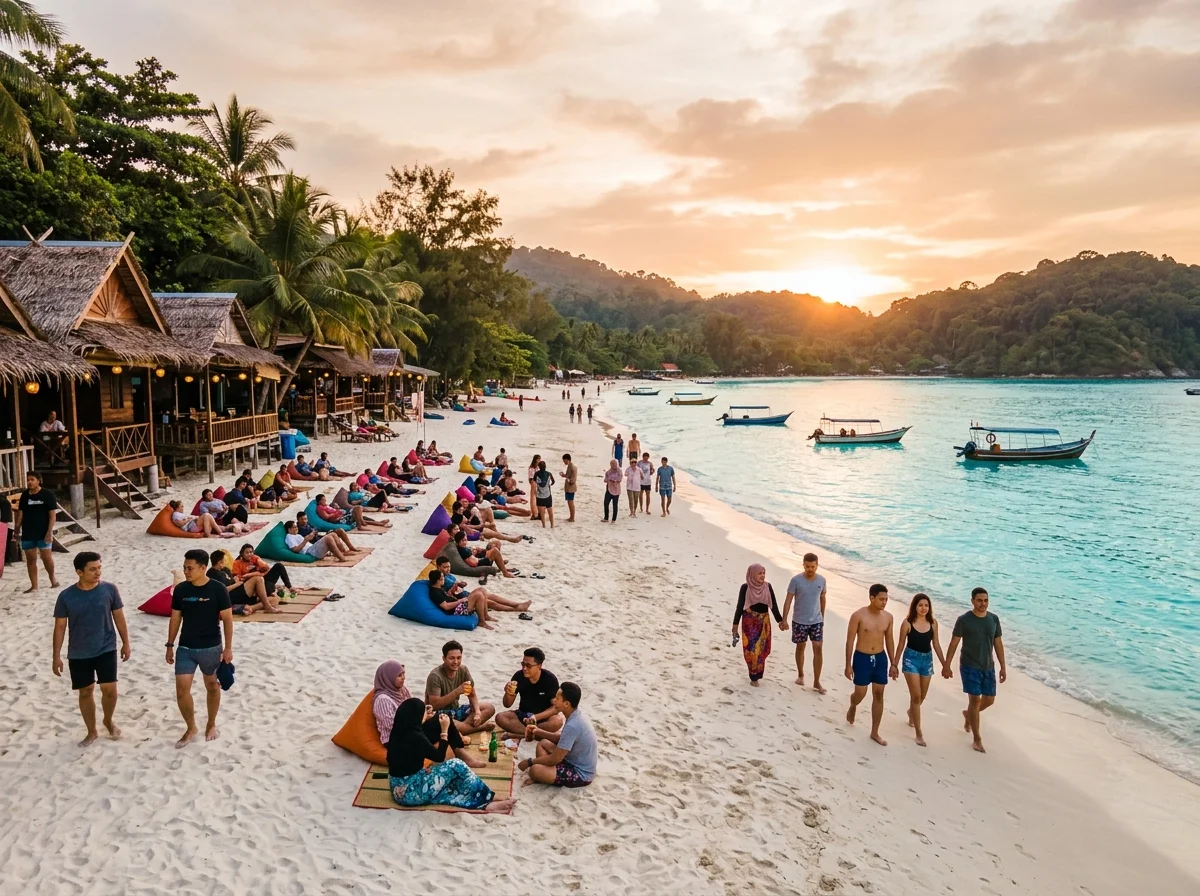 Long Beach percuma di Pulau Perhentian Kecil