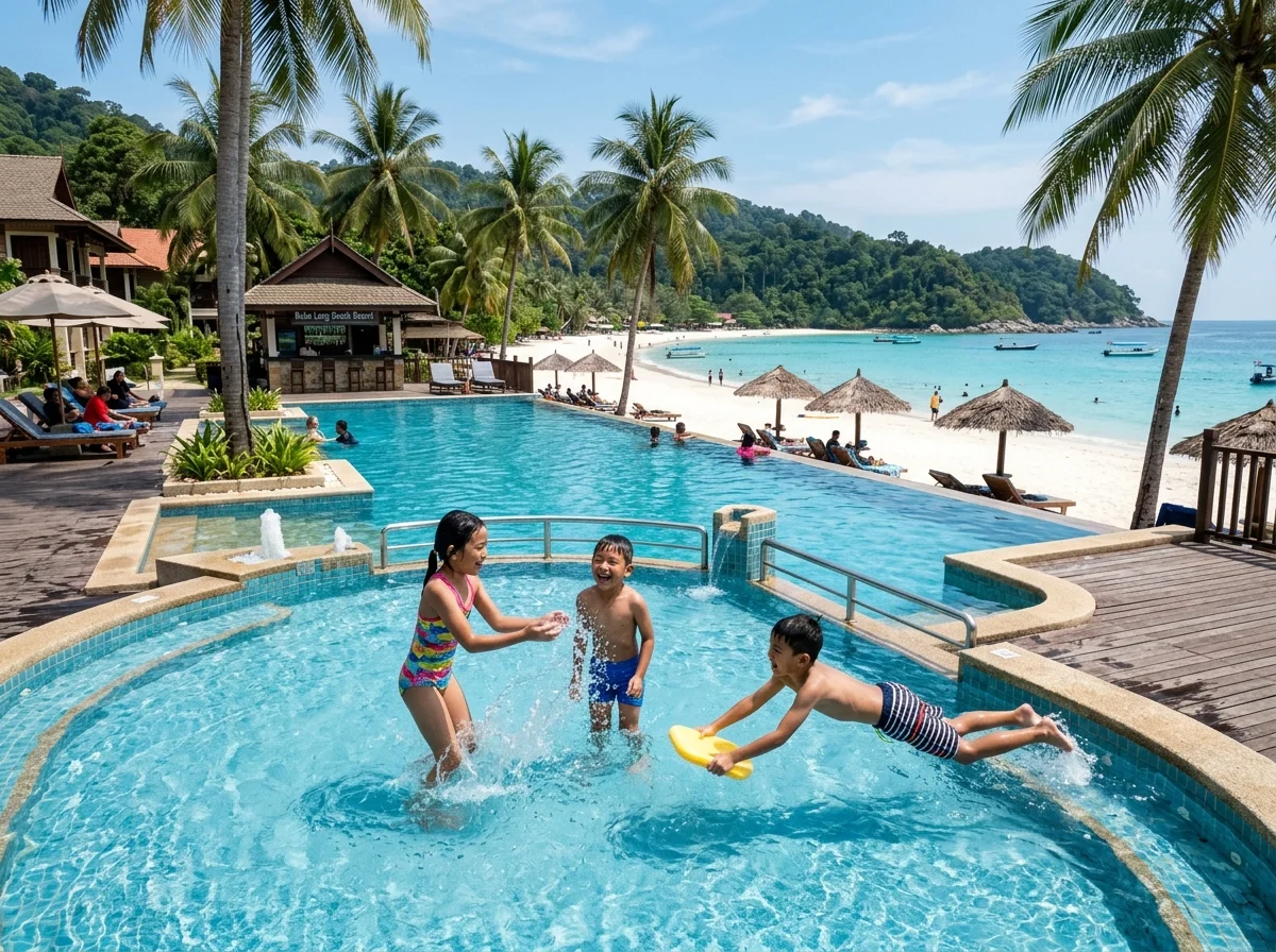 Kolam kanak-kanak di resort Perhentian Marriott