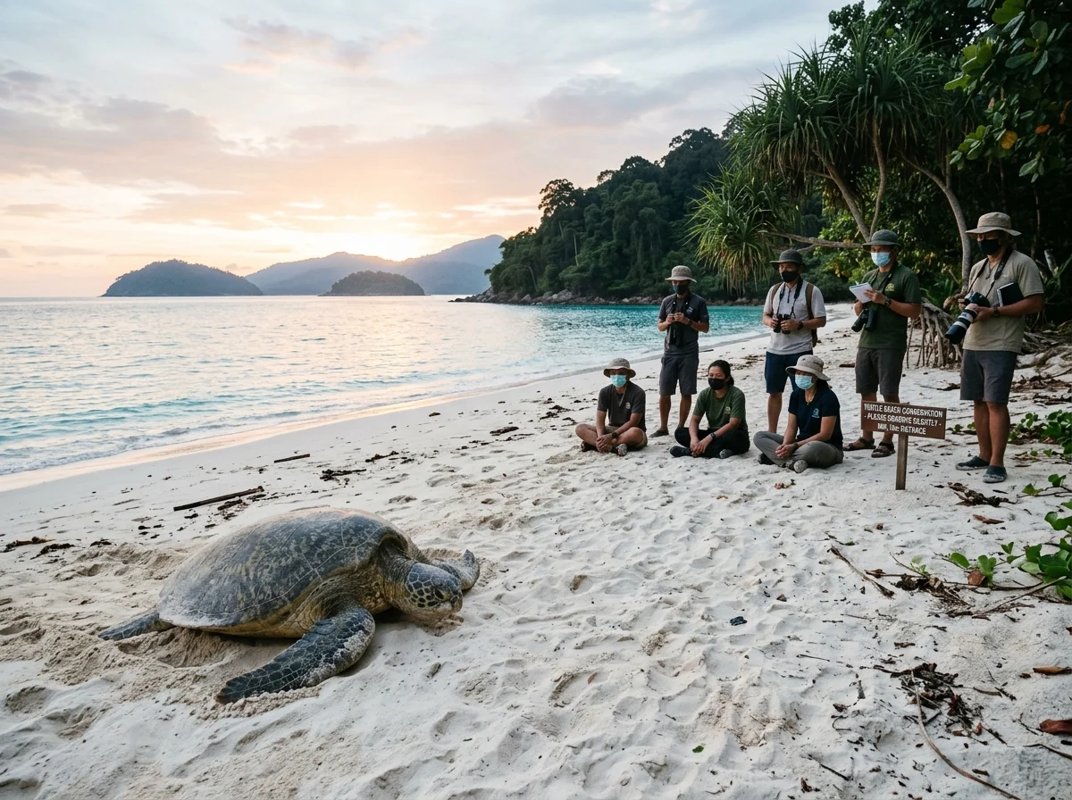Penyu di Turtle Beach Pulau Perhentian Besar