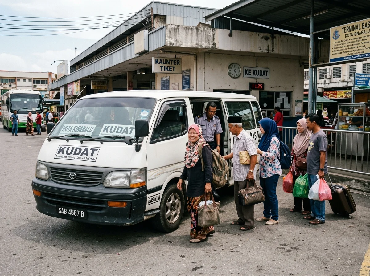 Minibus dari Bas Bandaran KK ke Kudat