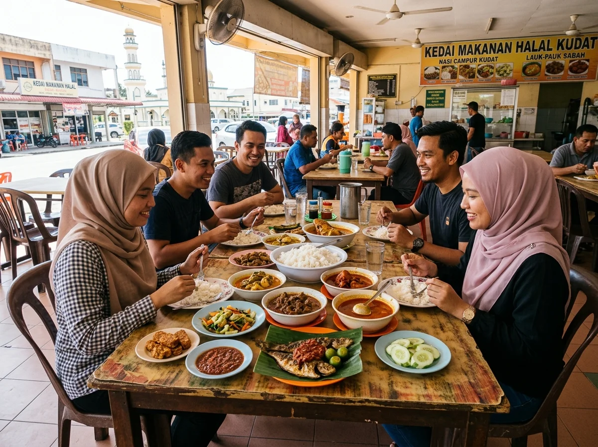 Pilihan makan halal di pekan Kudat