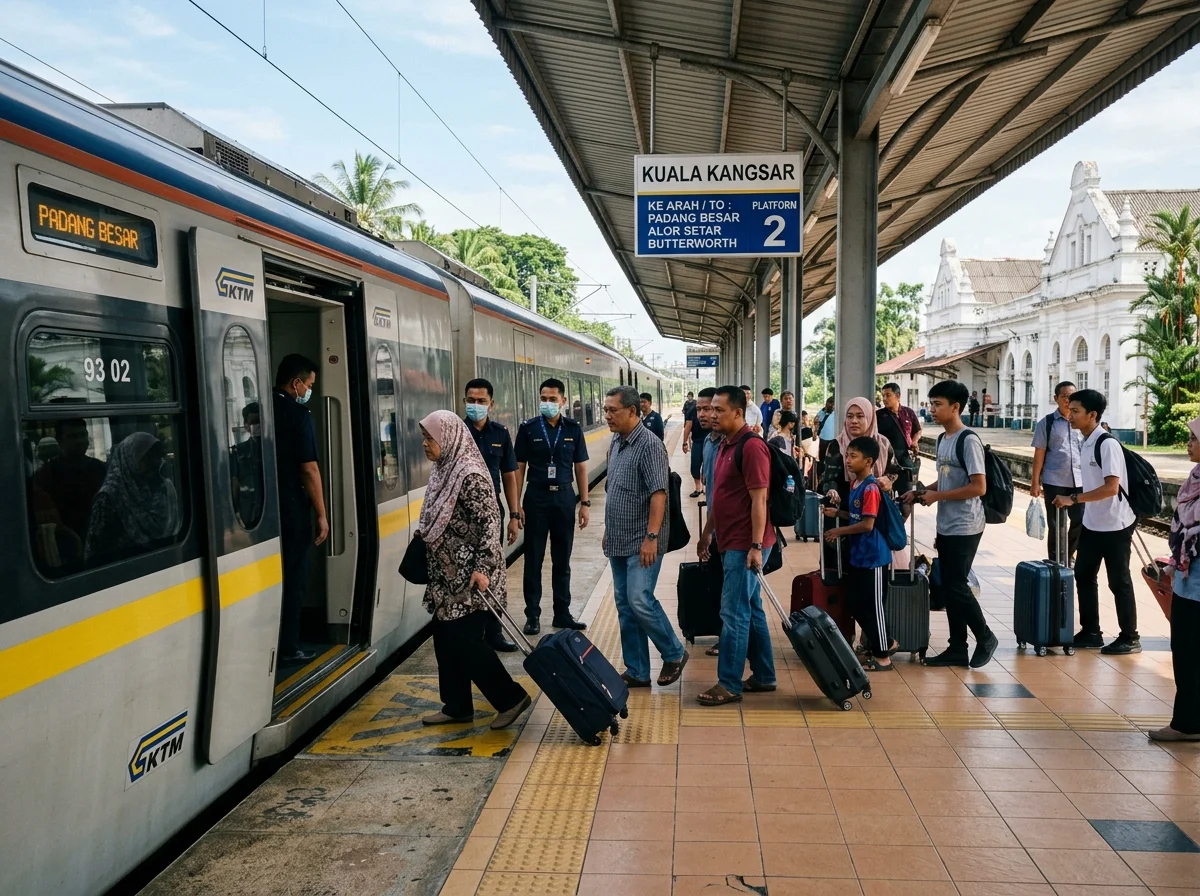 Tren KTM ETS di stesen Kuala Kangsar