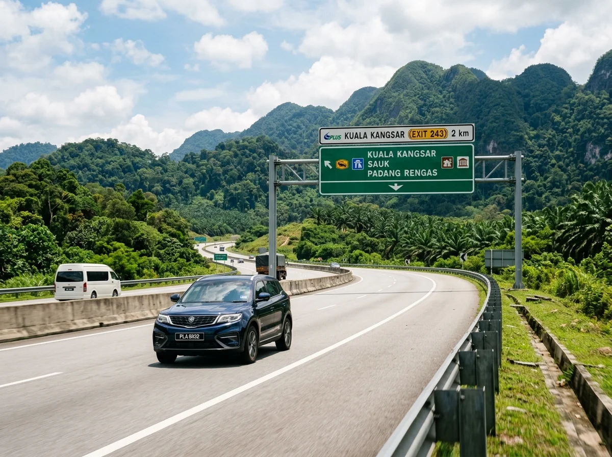 Memandu ke Kuala Kangsar melalui Lebuhraya Utara-Selatan